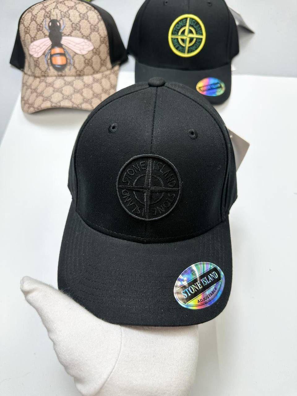 Stone Island Embroidered-Logo Cotton Baseball Clone Cap