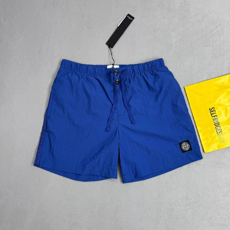Stone Island Garment-Dyed Luxury Fake T-Shirt & Nylon Shorts Set - Image 7