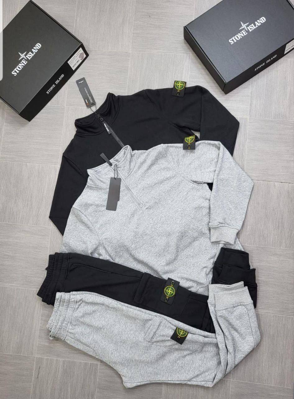 Stone Island Half-Zip Sweatshirt & Cargo Tracksuit Reps AAA Quality