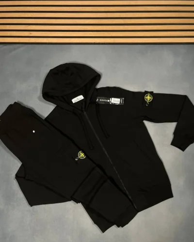Stone Island Logo Printed Men's 1:1 Mirror Quality Tracksuit