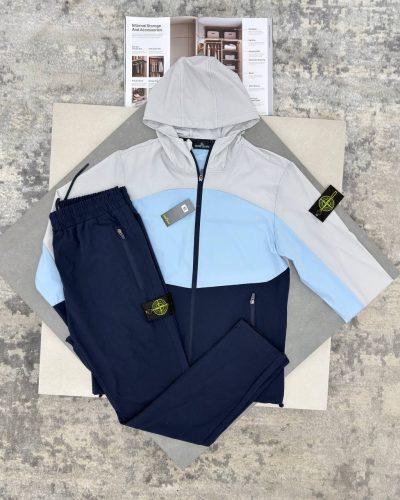 Stone Island Men’s Three-Tone Luxury Replica Tracksuit