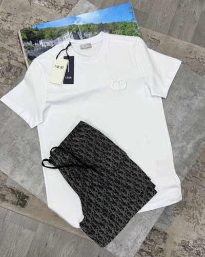 Christian Dior CD T-Shirt & Shorts Set – Multiple Colours