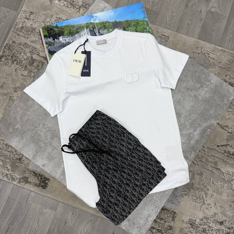 Christian Dior CD T-Shirt & Shorts Set – Multiple Colours