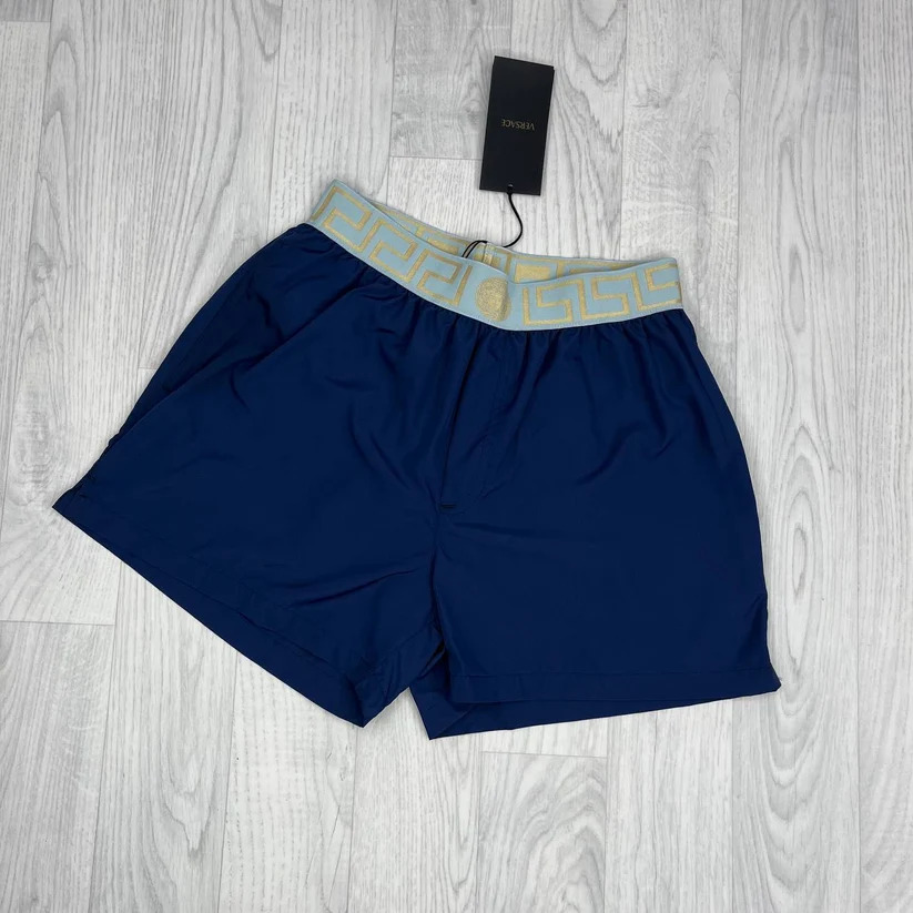 Versace Greca AAA Quality Border Swim Shorts navy