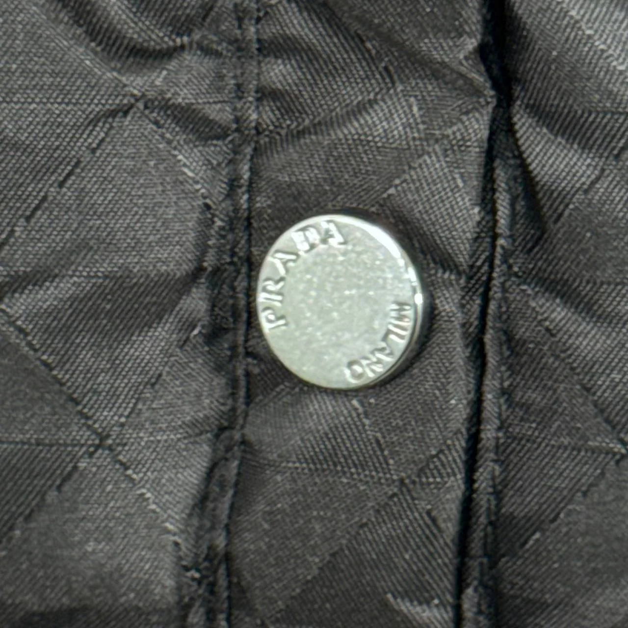 Prada Triangle Logo Padded Pocket Button First Copy Bodywarmer for Men – 2 Colours - Image 6