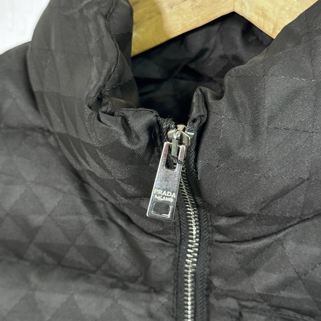 Prada Triangle Logo Padded Pocket Button First Copy Bodywarmer for Men – 2 Colours - Image 5