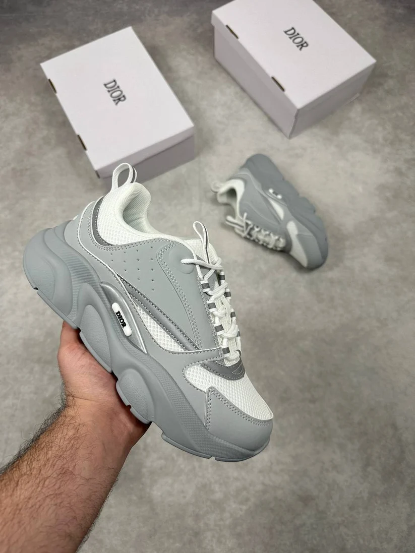 Triple Grey B22 Style Men's Sneakers
