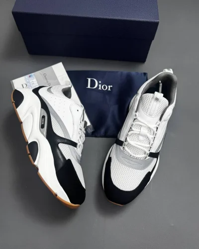 Black and White B22 Style Men's Trainers