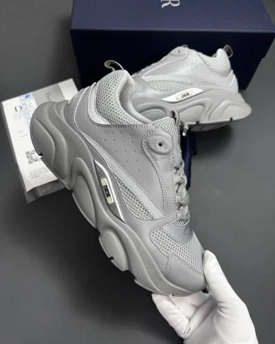 Triple Grey Reflective Style Men's Trainers