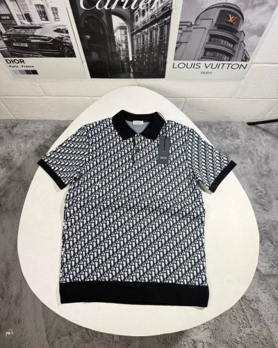 Men's Cotton Oblique Polo Shirt