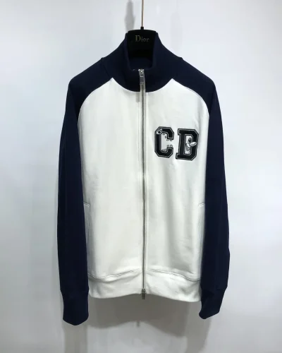 Calvin Klein CB Logo Navy & White Zip-Up Track Jacket