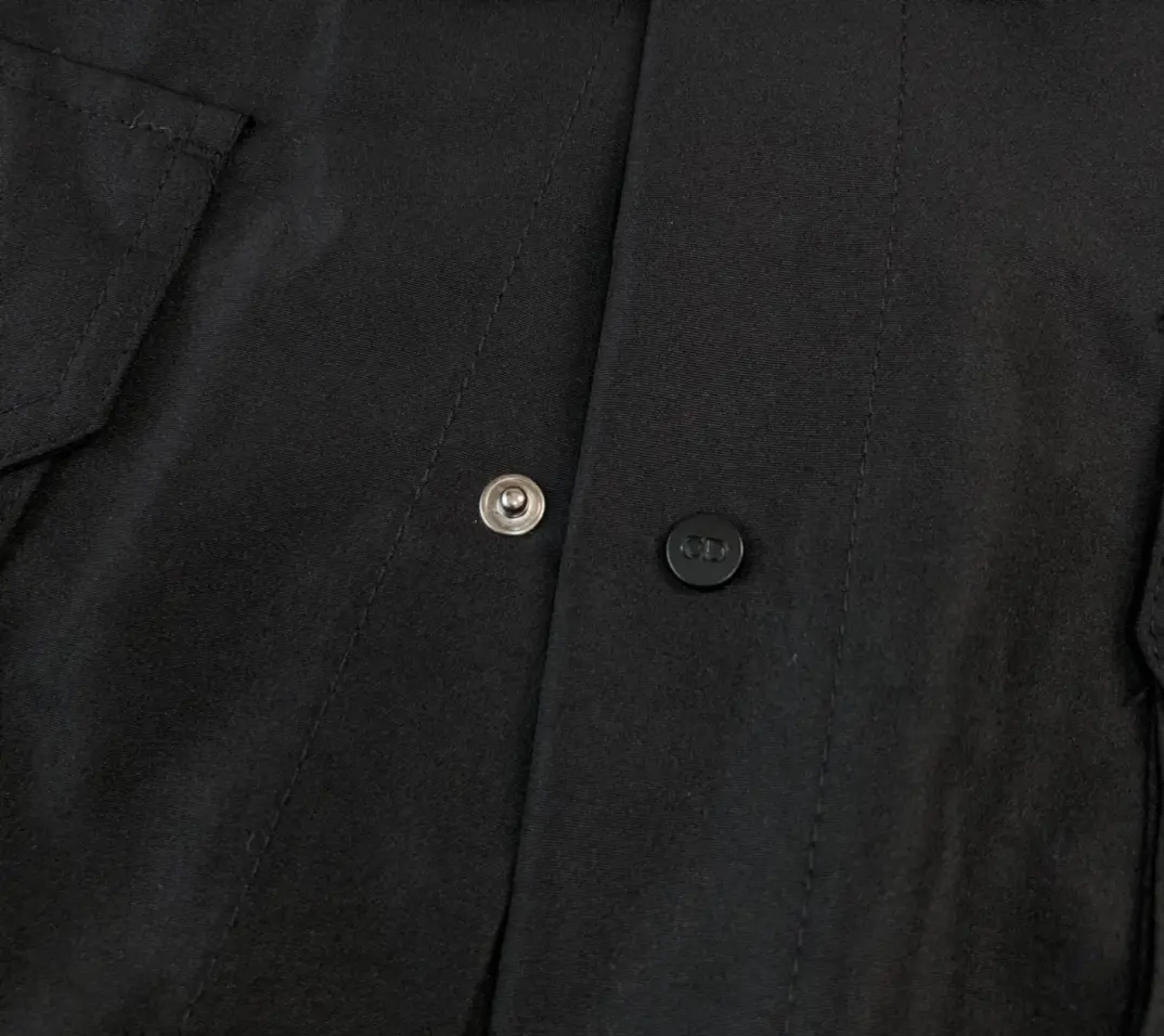 Black Short-Sleeve Work Shirt – Cotton Poplin with Chest Pockets