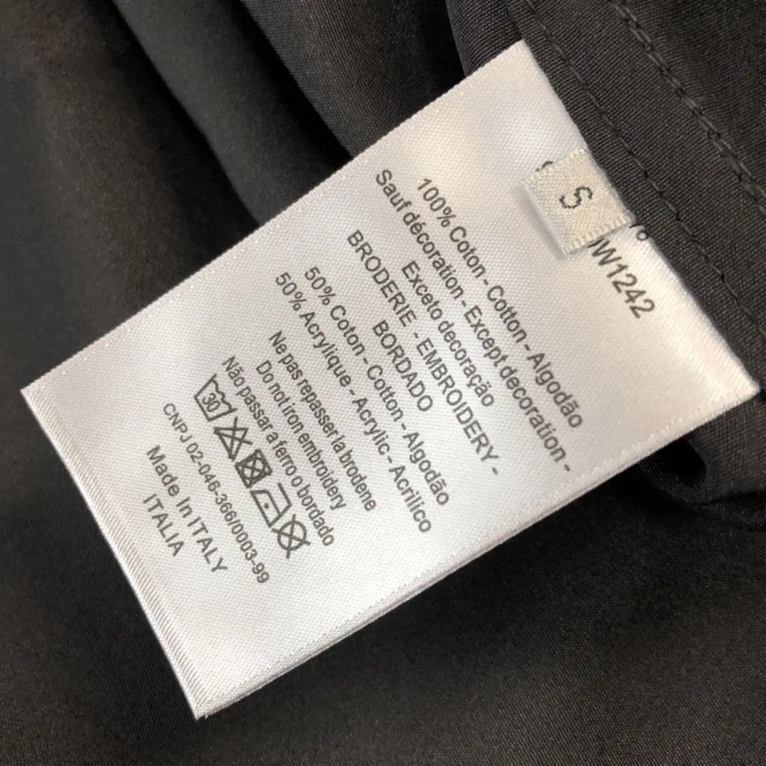 Black Short-Sleeve Work Shirt – Cotton Poplin with Chest Pockets