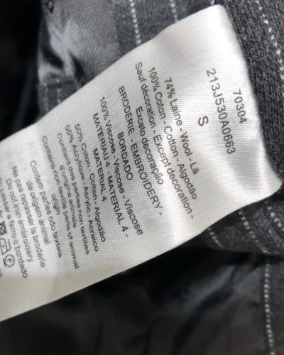 Black & White Embroidered Logo Oversized Striped Bomber Jacket